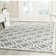 Tapis argent / ivoire en laine Cannen