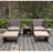 Rand 5 Piece Rattan Seating Group with Cushions