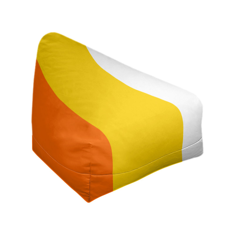 Housse de sac de pois standard Miami, Rouge orangé / jaune / blanc