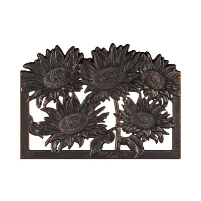 Kuebel Cast Iron Sunflower Chair by Alcott Hill