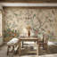 Papier peint floral oiseaux rétro-21493916-21493913