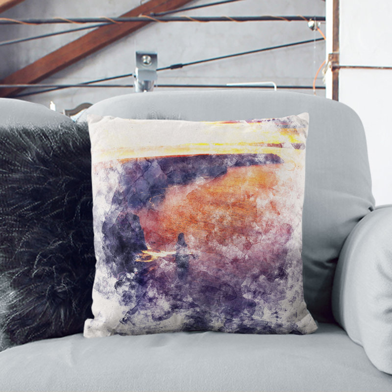 Square Cushion, 40cm H x 40cm W x 15cm D, Stone