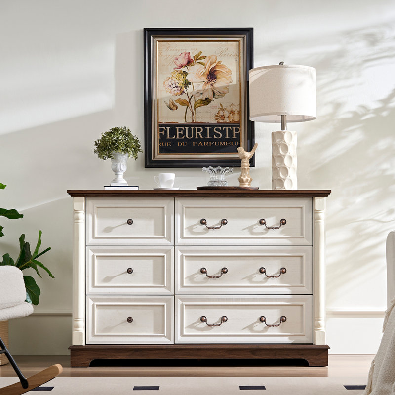 Commode 6 tiroirs style campagnard