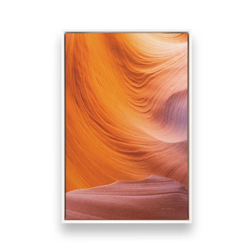 Sculpted by Time v3 Print on Rolled, Opaque White Floater Framed, 18.75" H x 12.75" W x 1.75" D