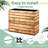 Large Metal Outdoor Planters – Rectangular Planter Box for Indoor Plants and Garden Use, Outdoor Planter Box for Patio, Backyard and Front Porch-469479096-438762007