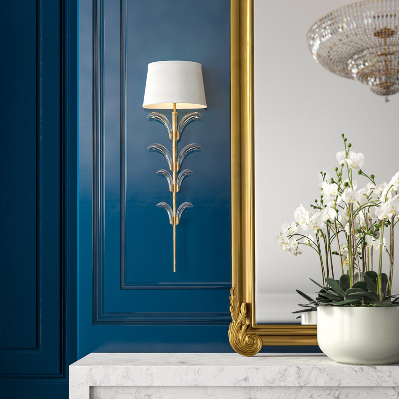Beveled Arcs 1 - Light Wallchiere, Muted Gold Leaf