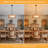 6 - Light Round Drum Hemp Rope Rattan Boho Chandelier, Natural Rattan Bohemian Pendant Light For Kitchen Island, Living Room-18.89"W x 68.69"H-1484281598