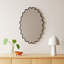 Modern Wavy Framed Oval Wall Mirror-271323699