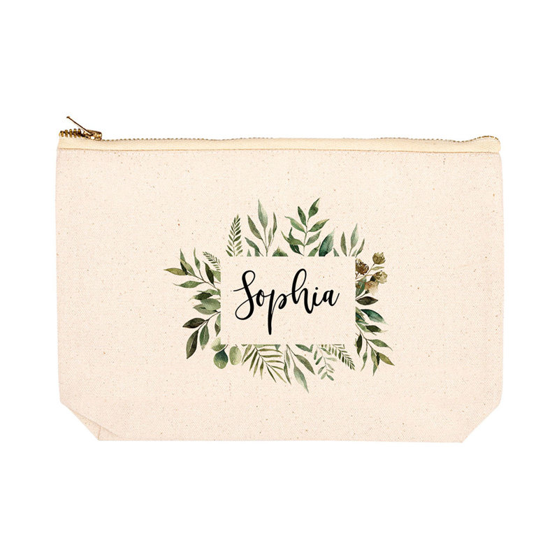 Pochette à maquillage avec fermeture à glissière, Oui