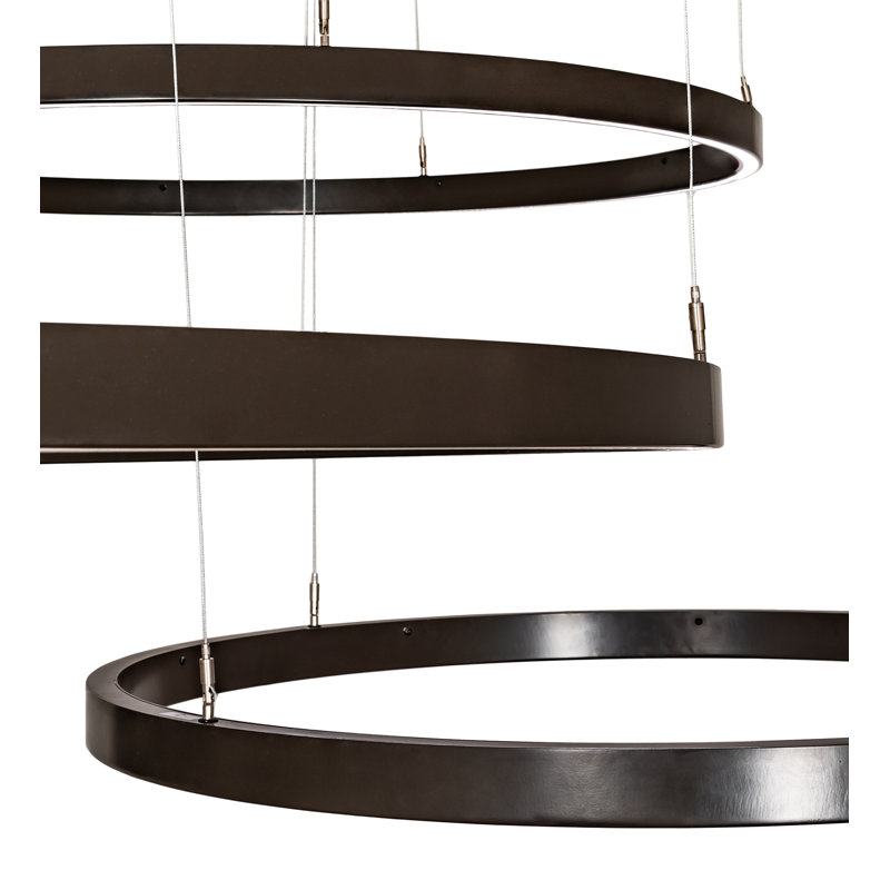 Luminaire suspendu 4 anneaux 87 po Anillo