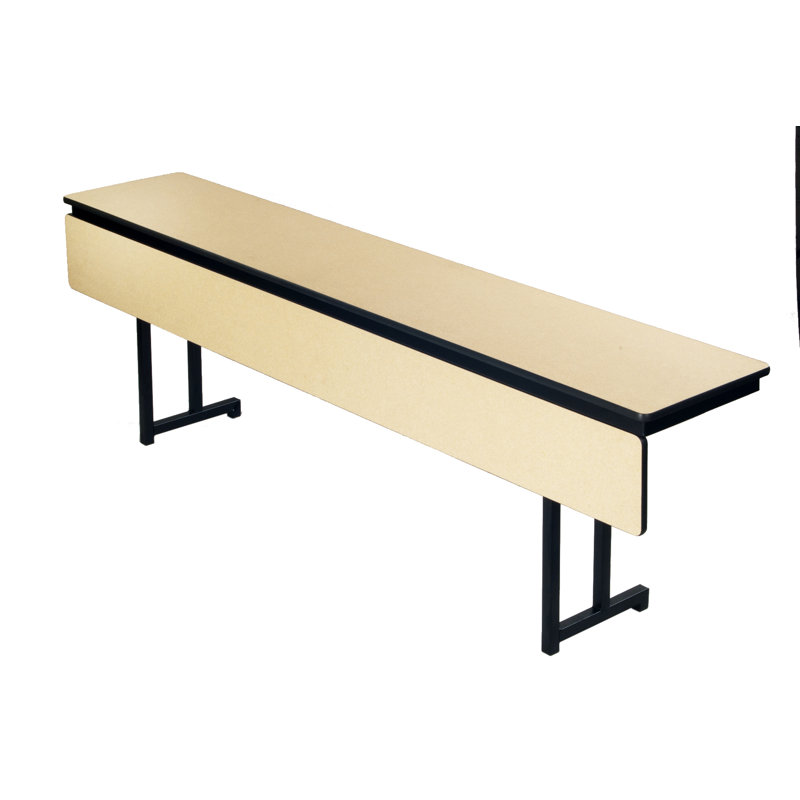 Rectangle Height Adjustable Training Table with Modesty Panel, 29" H x 72" W x 18" D