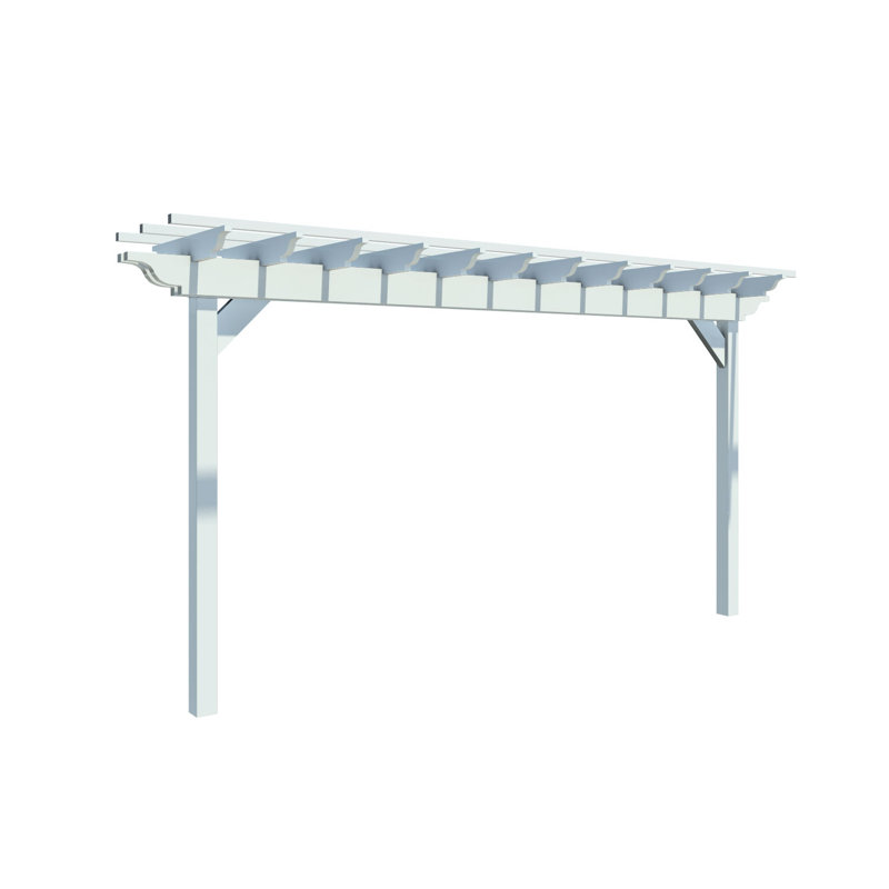 Vinyl Pergola, 16 ft. W x 4 ft. D