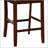 Counter Height 5-Piece Dining Set – Round Table with Leaf, 4 Upholstered Side Chairs, Solid Wood & Veneer