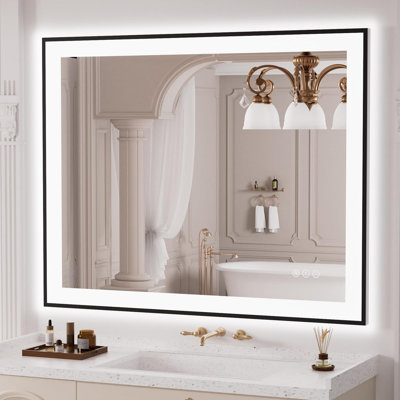Frameless LED Bathroom Mirror,Smart Mirror