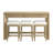 Console Sand Dune avec 3 tabourets