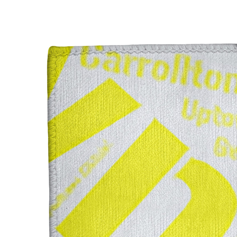 Tapis jaune barhood de à tissage plat rand cite city, Rectangle 5 pi x 7 pi