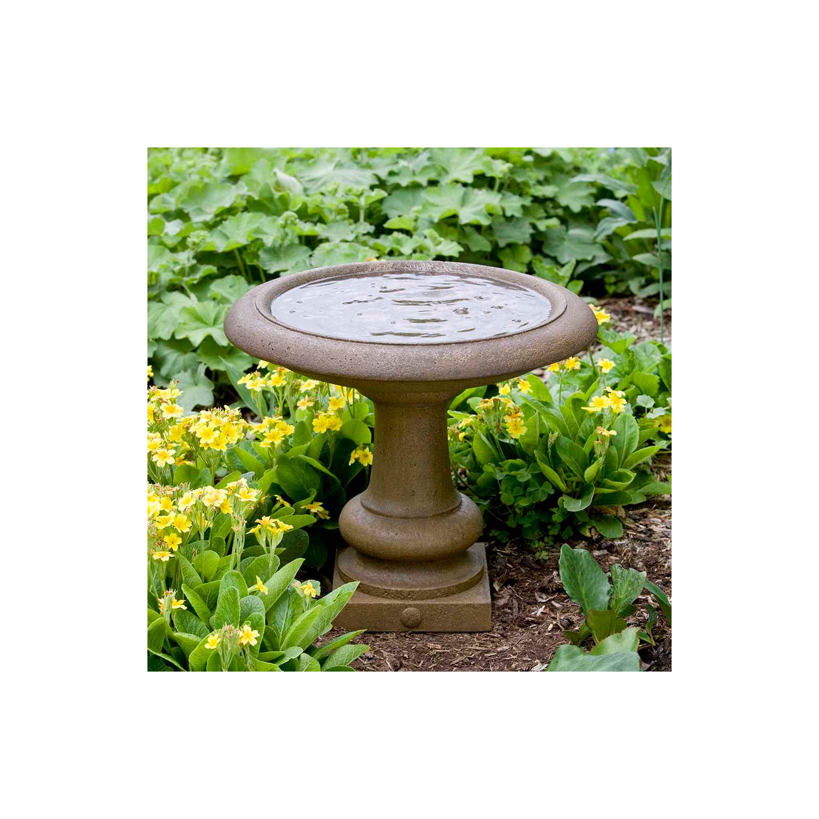 Connerton Birdbath, Aged Limestone