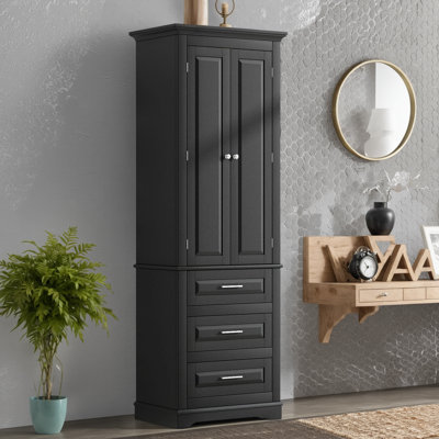 Cette armoire de rangement haute à trois tiroirs convient aux salles de bain et aux bureaux. Il peut ranger des articles de toilette ou de bureau. Il est à la fois pratique et s'adapte à l'espace pour répondre aux besoins de rangement de différents cas de figure.