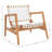 Leather Woven Accent Chair