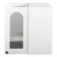 Armoire murale, armoire murale vitrée arquée, armoire flottante avec tablettes réglables pour la cuisine, la salle de bain et le salon