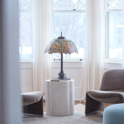 31.75"H Laburnum Tiffany-Style Stained Glass Table Lamp