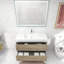 Ensemble de meuble-lavabo mural simple l 42 po Jaymarion-29947094