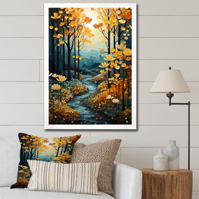 «Bold Enchanted Forest Captures II», art mural sur toile paysage et nature