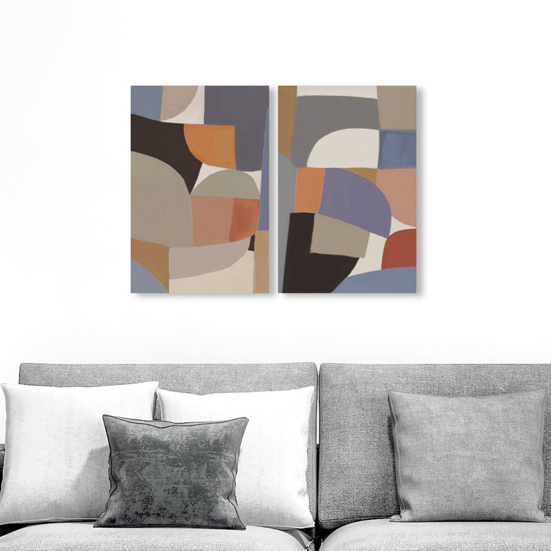 Muted Prelude Set Set by Oliver Gal, 30"H x 20"W, Gallery Wrapped