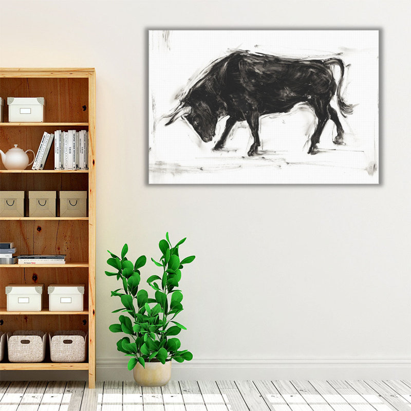 Toro I - reproduction d'art sur toile, H 20 po x l 30 po