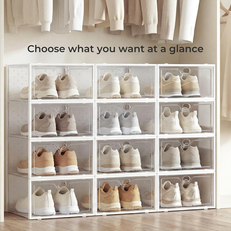 15 Pack Shoe Storage Boxes