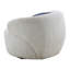 Fauteuil pivotant blanc pour petit espace - Accoudoirs confortables avec salon décoratif, chambre à coucher, espace club et-1043963471