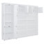 Grand lit escamotable mural avec armoires, grand