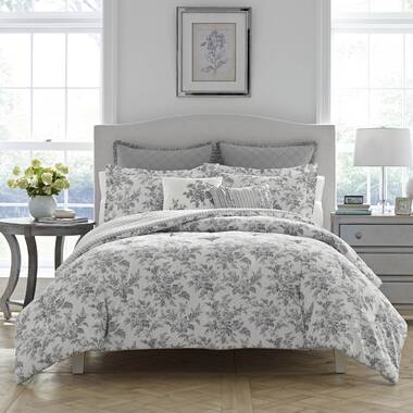 Laura Ashley Amberley Floral 100% Cotton Bonus Comforter Set
