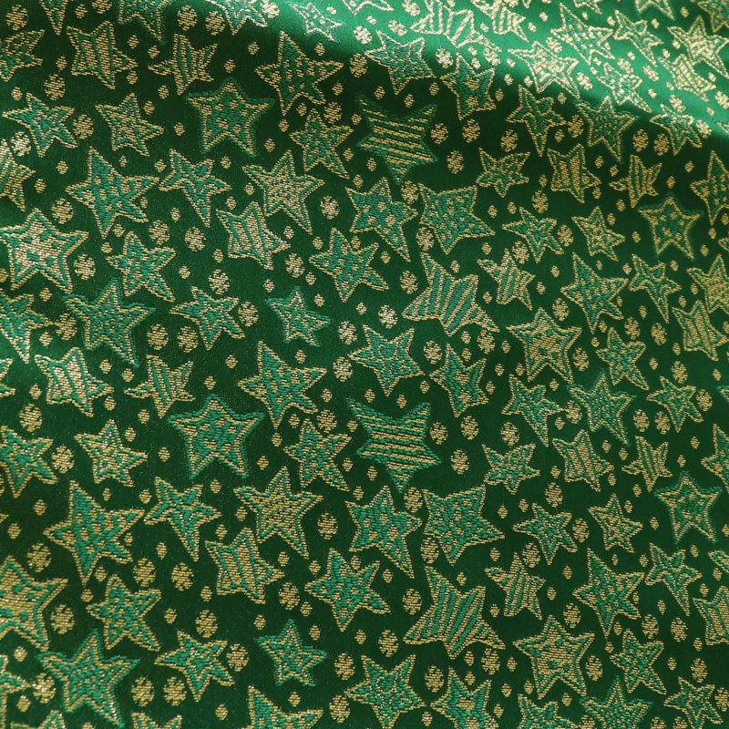 Linge de table Sopheap Brocade, Vert, 56 po carré