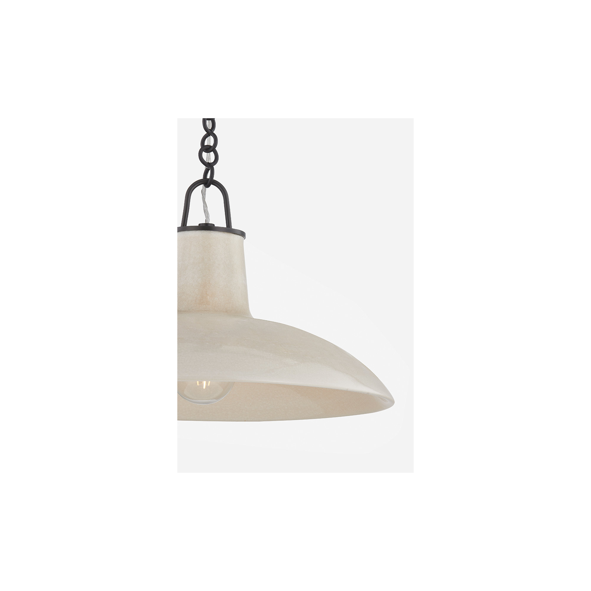 POTTERSVILLE Pendant, Tan, Bronze, 11.25" H x 18" W x 18" D