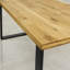 Herschel Oak Solid Wood Top Metal Base Dining Table-1624810473-1624810479