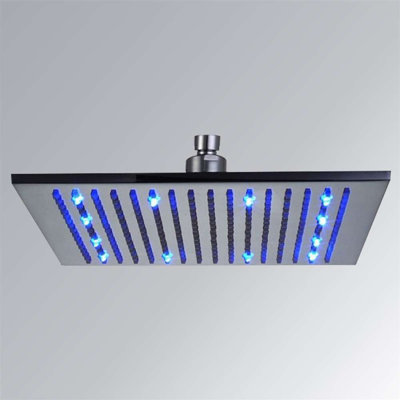 8" Square LED Rain Shower Head