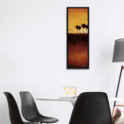 «Sunset Palms II», reproduction d'art sur toile tendue