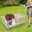 Multi-Purpose Push Cart, Platform Truck Cart, 4-In-1 Heavy Duty Platform Truck Cart With Cage For Garage(38.39X23.62X38.86In)