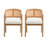 Stanley Wooden Dining Chairs with Cane Back & Upholstered Seat-967949083-949471483