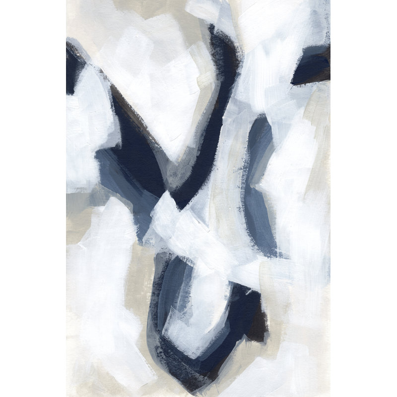 " Indigo Imprint I " Painting Print, 36" H x 24" W