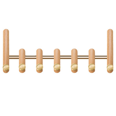 Flexispace Solid Wood Wall-Mounted Coat Rack