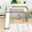  Lit mezzanine simple bas avec glissade Addix par Harriet Bee-1567744936