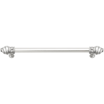 Caché with 5/8 smooth center long pull with 16 rivoli Swarovski Aurore Boreale Crystals