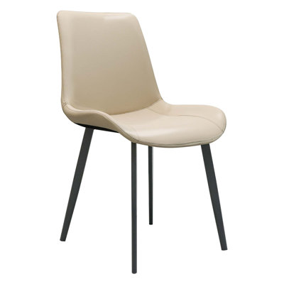 Modern Dining Chair Set with Exceptional Comfort and Durable Metal Legs