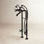 Kingston Freestanding Tub Faucet with Supply Line