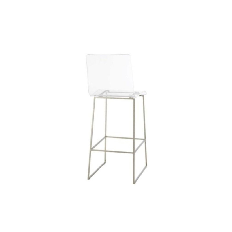 King Stool, Antique Silver, Bar Stool (30.25" Seat Height)