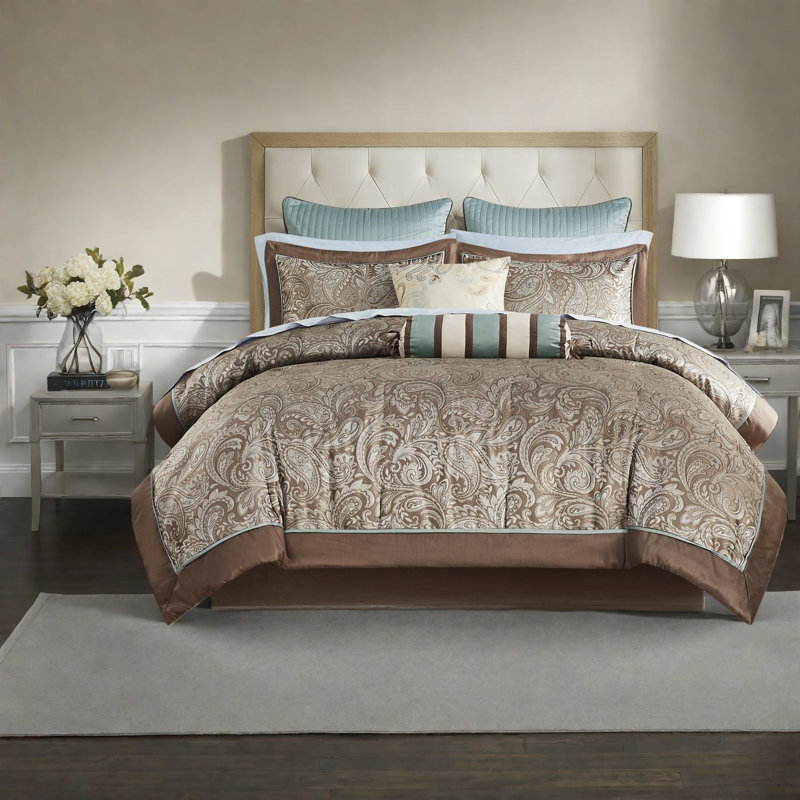 Ensembles de literie en coton luxueux, motif cachemire moderne, parfait pour la maison