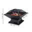 Petit foyer carré portable BBQ Party