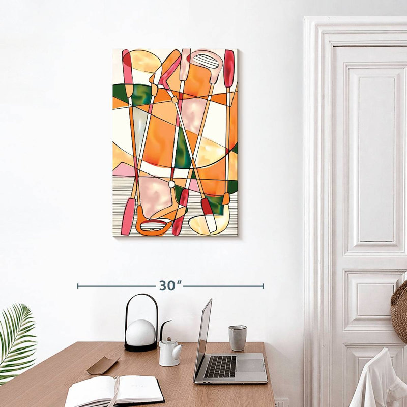 Sireci Abstract Golf, 30" H x 20" W